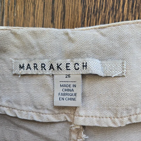 Marrakesh Anthropologie Linen Lyocel Pants Size 25 - Picture 6 of 9